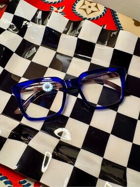 Bold Cobalt Blue Square Women's Sunglasses